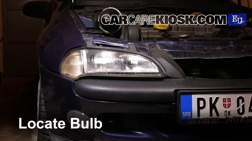 1999 Opel Tigra 1.4i 1.4L 4 Cyl. Lights Fog Light (replace bulb)